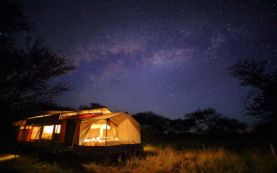 Olakira Camp at Night