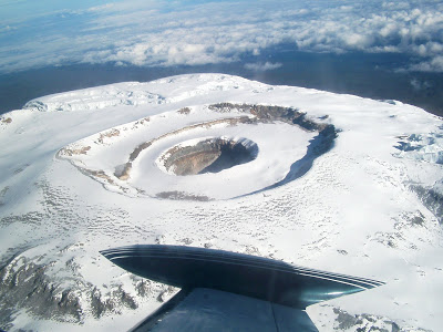 Crater on top of Kilimanjao